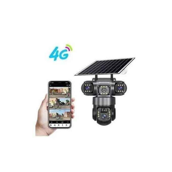 V380 Pro 4G Solar Triple Lens Camera